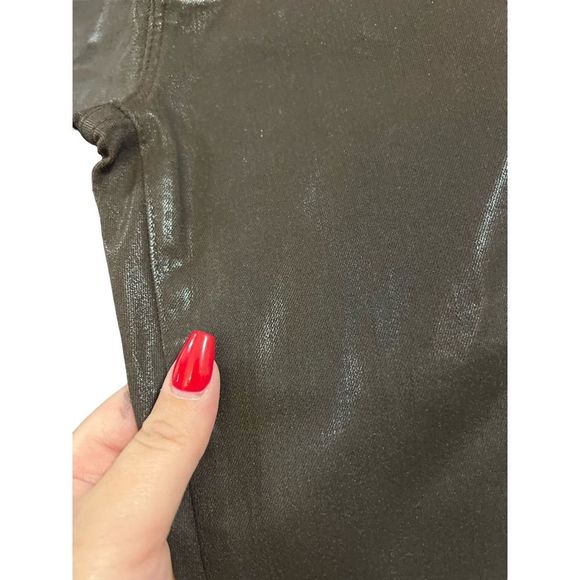NWT FRAME Chocolate Brown Coated Jeans Denim Pants Size 26 - Picture 10 of 16